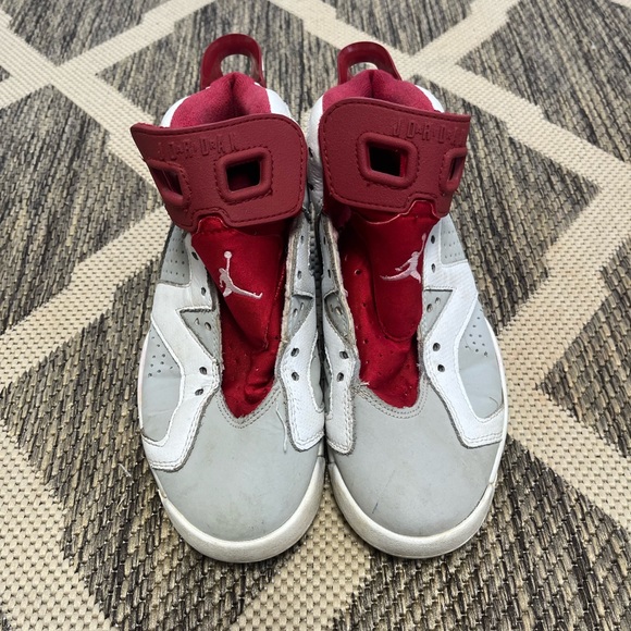 Nike Air Jordan 6 Retro Alternate Hare OG VI 384664–113 White Red - Size 7 - Picture 2 of 9